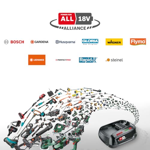 Bosch Akku-Heckenschere UniversalHedgeCut 18V-50 (1 Akku 2,5 Ah, 18-Volt-System, Messerlänge 50 cm, im Karton)