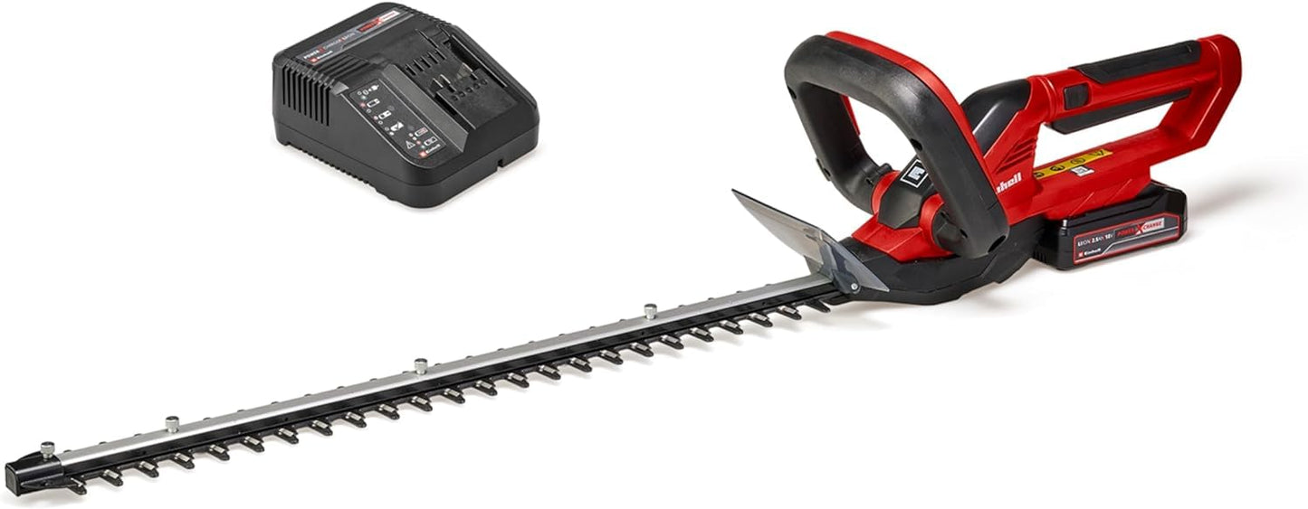 Einhell Akku-Heckenschere GE-CH 18/60 Li-Solo Power X-Change (18 V, 60 cm Schnittlänge, 22 mm Zahnabstand, drehbarer Handgriff, inkl.