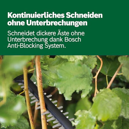 Bosch Akku-Heckenschere UniversalHedgeCut 18V-50 (1 Akku 2,5 Ah, 18-Volt-System, Messerlänge 50 cm, im Karton)