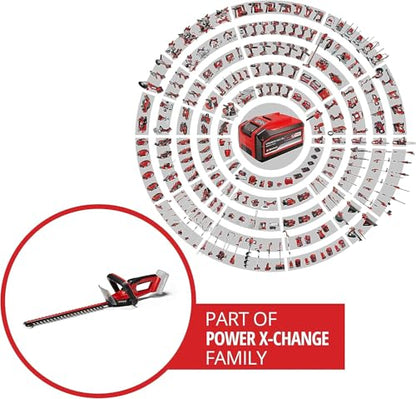 Einhell Akku-Heckenschere GC-CH 18/40 Li Solo Power X-Change (18 V, 40 cm Schnittlänge, 13 mm Zahnabstand, ergonomischer Griff, ohne Akku)