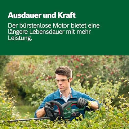 Bosch Akku-Heckenschere UniversalHedgeCut 18V-50 (1 Akku 2,5 Ah, 18-Volt-System, Messerlänge 50 cm, im Karton)