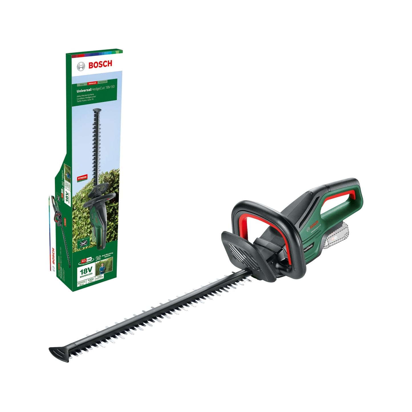 Bosch Professional 18V System Akku-Heckenschere GHE 18V-60 (bürstenloser Motor, Schnittkapazität von 20 mm)
