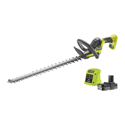 RYOBI 18 V ONE+ Akku-Heckenschere OHT1845 – 45 cm Klingenlänge, 18 mm Schnittstärke, diamantgeschliffene Klingen, inkl. Schutzhülle, ohne Akku &